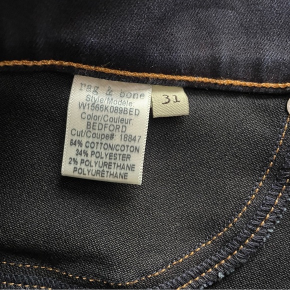 NWOT rag & bone High Rise Ankle Skinny Jeans - Picture 9 of 10